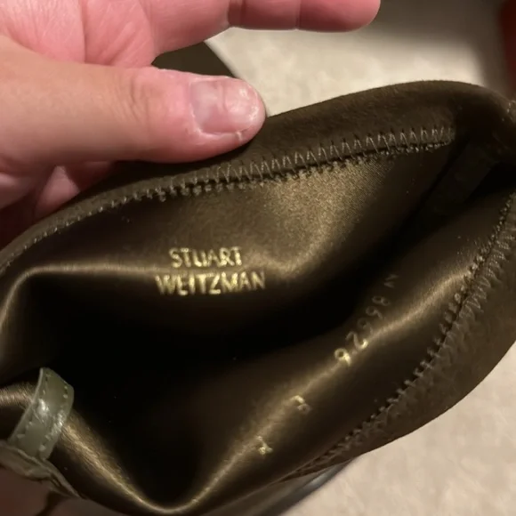 Stuart Weitzman Olive Suede Boots